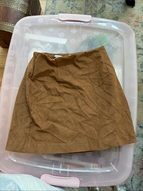 Abercrombie & Fitch Rust Brown A-Line Skirt